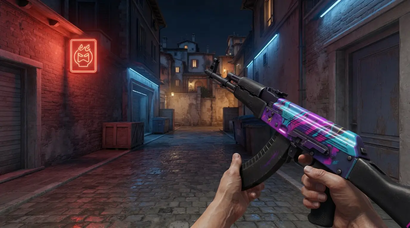 Open cases for rare AWP skins and knives